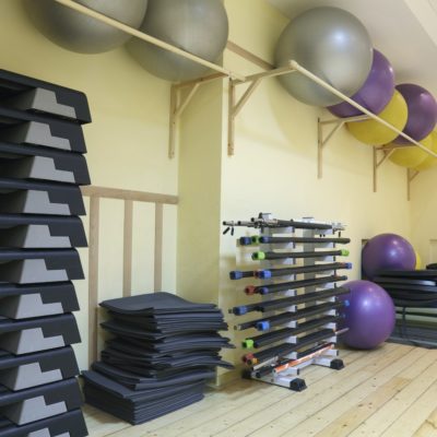 Exercise Equipment Against the Wall